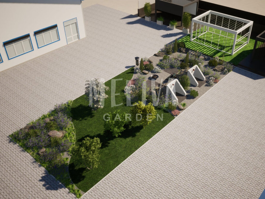 Kert terv, szép kert terv, kert tervező, Cserkút, Meliva Garden, Budapest, Pest vármegye, Somogy, Tolna, Baranya