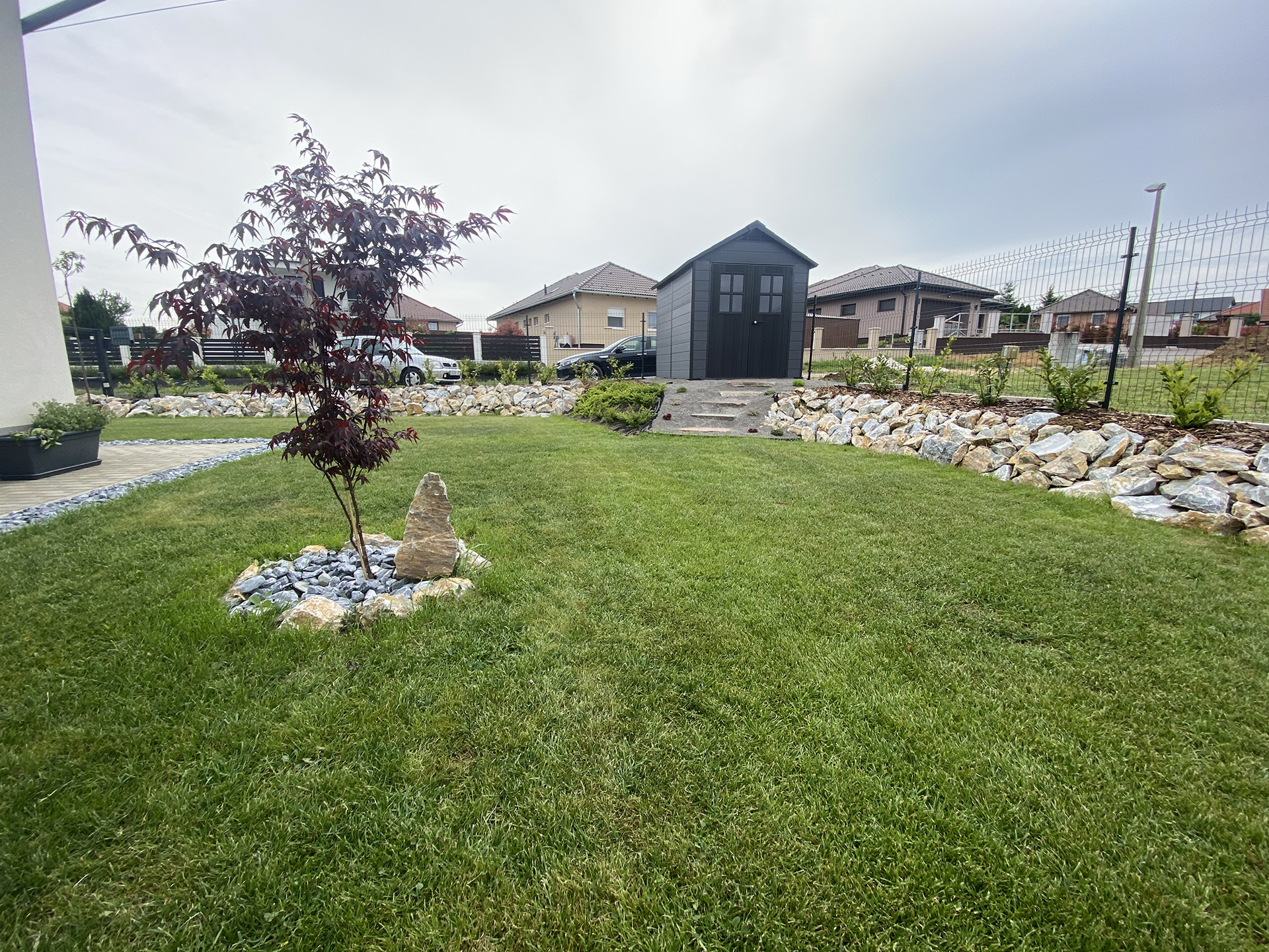 Füvesített kert, referencia, Meliva Garden, Pécs, Baranya, Tolna, Somogy, Budapest, Pest megye