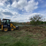 Gépi földmunka referencia Pécs, alapásás, építményalap ásása, grillterasz, nyárikonyha
