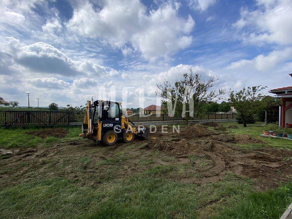 Földmunka referencia, Pécs, alapásás, építményalap ásás, grillterasz, nyárikonyha
